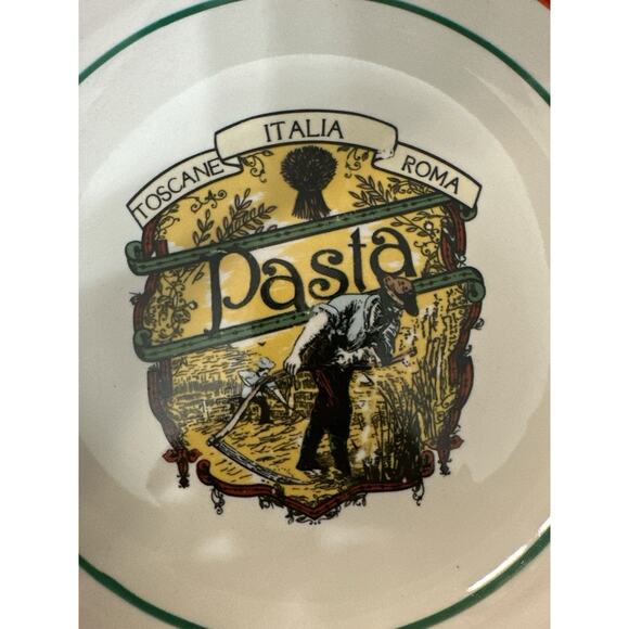 Italia Toscana Roma Pasta Bowl Italian Country Kitchen Decor - Picture 3 of 7